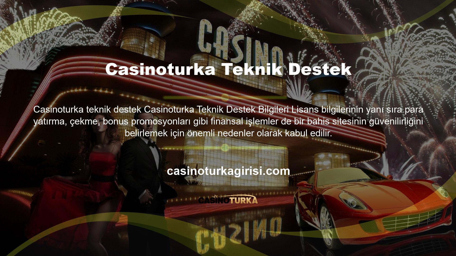 Para yatırma ve çekme tekniklerinin sayısı ve çeşitliliği, çoğu casino sitesinin güvenilir olduğunun bir göstergesi olarak kabul edilmektedir